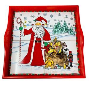 Vintage JC Penny Christmas Tray